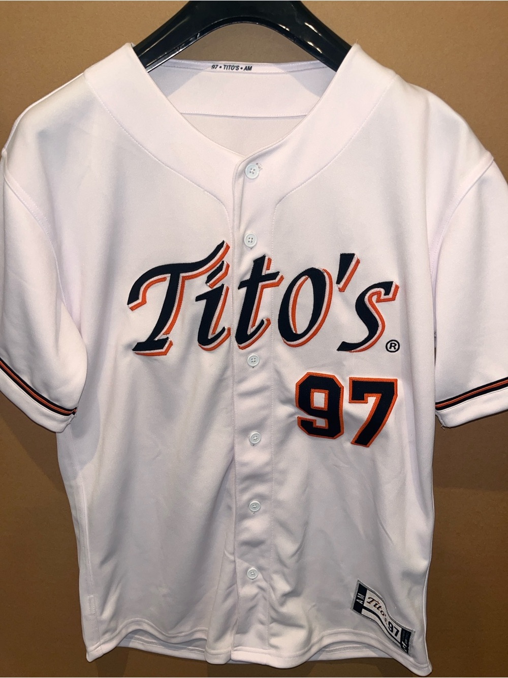 GARB ATHLETICS TITO'S VODKA Sz Medium JERSEY #97  BASEBALL MINT